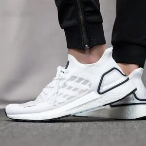 Adidas Men's Ultraboost Summer Ready Running Shoes Size 6M FY3473 White/Black